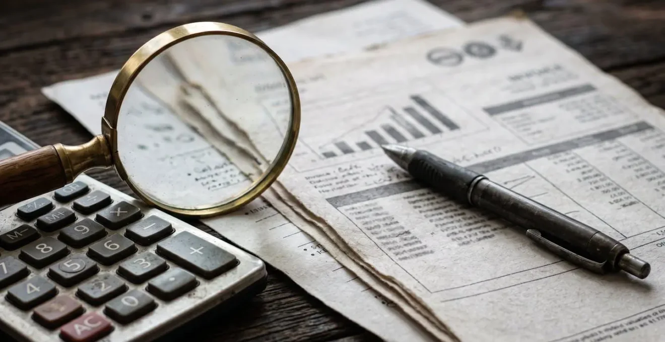 Documents d'expertise et factures étalés sur une table pour évaluation de véhicule